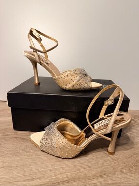 Badgley Mischka Cameryn Elegant Rhinestone Evening Sandals